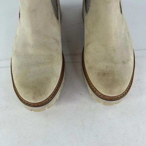 Timberland Courmayeur Valley Chelsea Boot US 11 Beige Pull On Ankle Boots - Picture 10 of 14